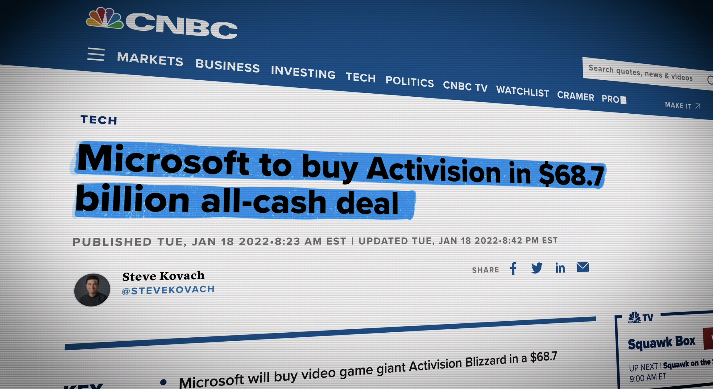 Microsoft kauft Activision für 69 Milliarden