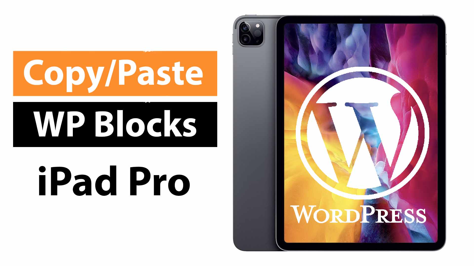 Wie kopiert man WordPress Blocks auf dem iPad Pro?