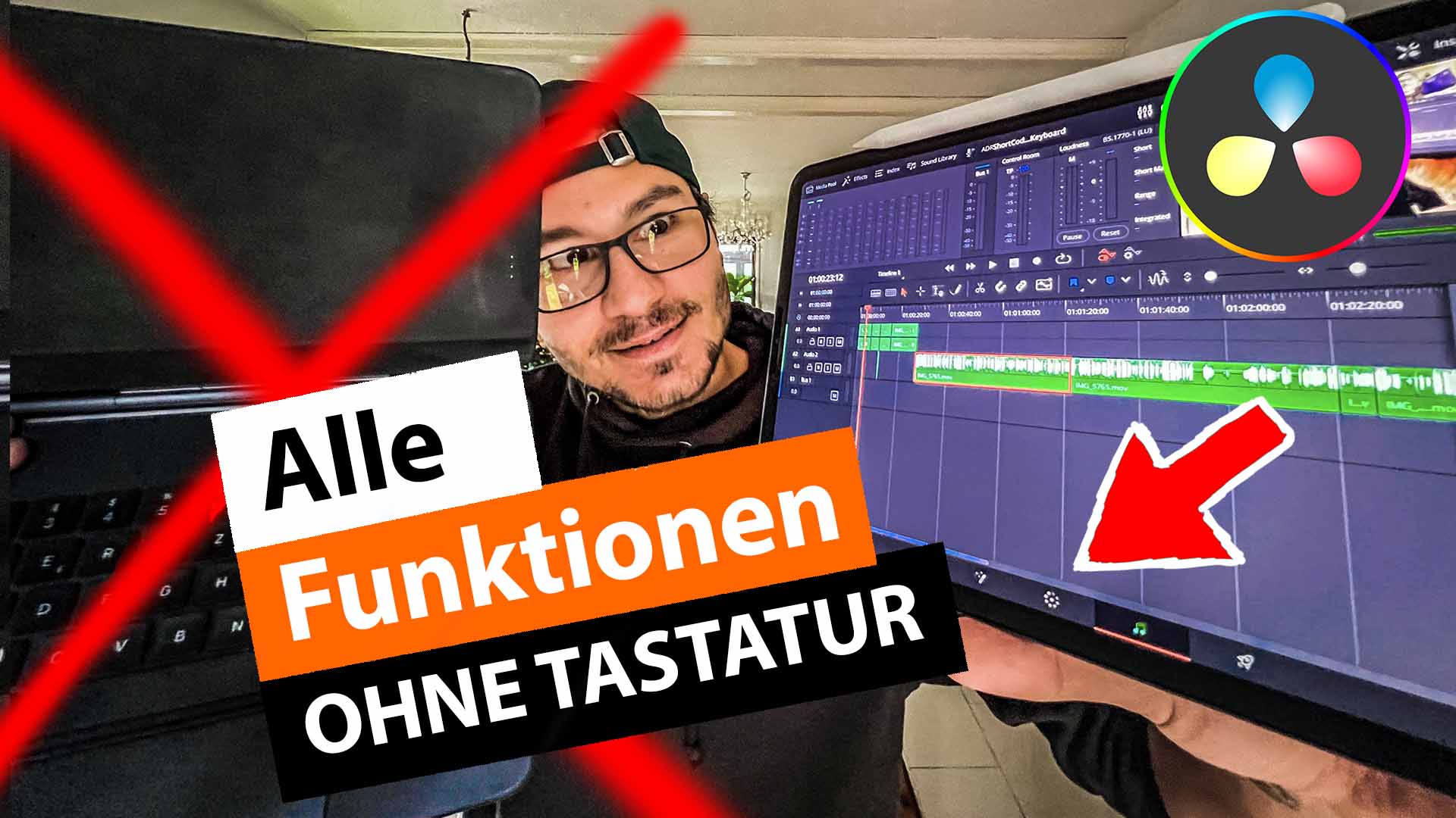 Alle FUNKTIONEN in DaVinci Resolve iPad auch OHNE TASTATUR!