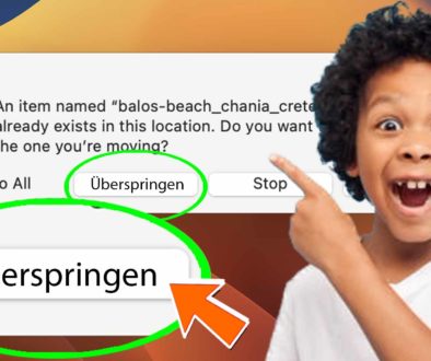 Überspringen von bereits vorhandenen Dateien auf dem Mac