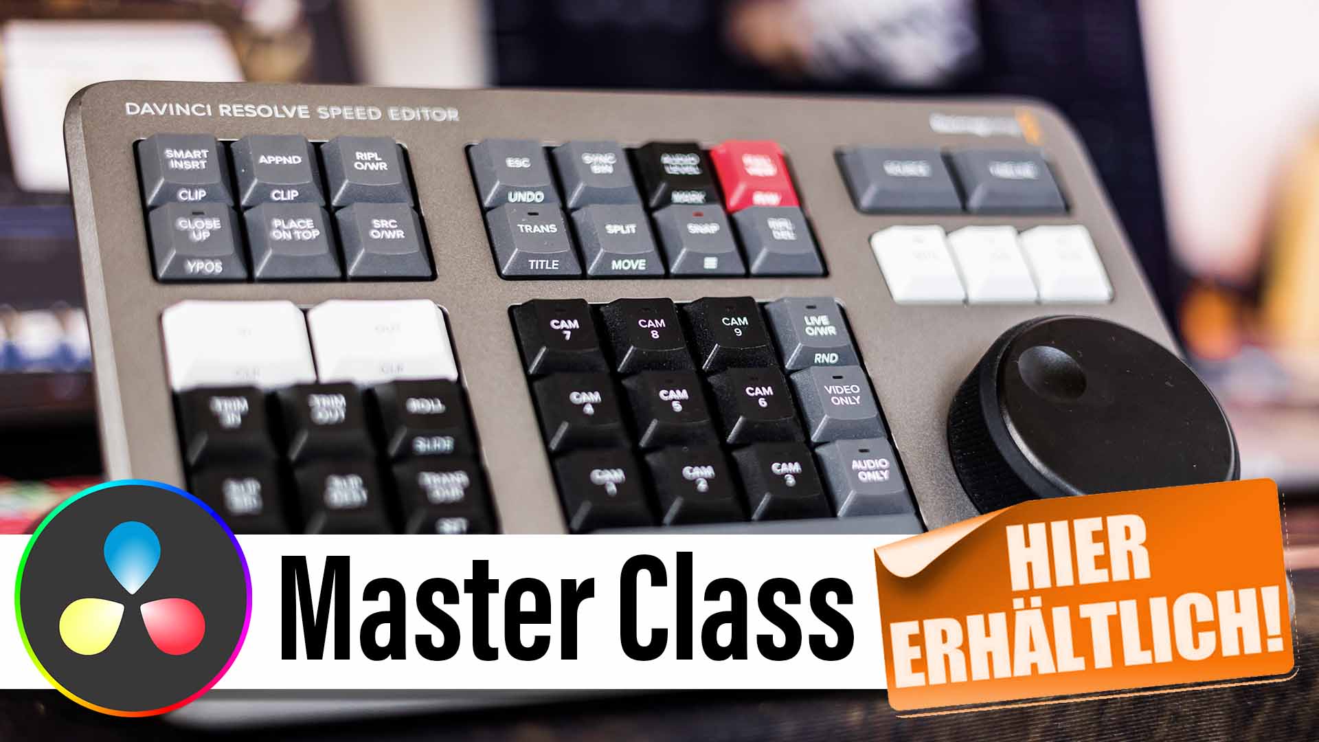 DaVinci Resolve Speed Editor MasterClass: Erhalte 100 EUR Rabatt!