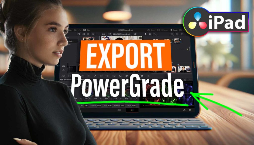 Exportieren von PowerGrade (DaVinci Resolve iPad)