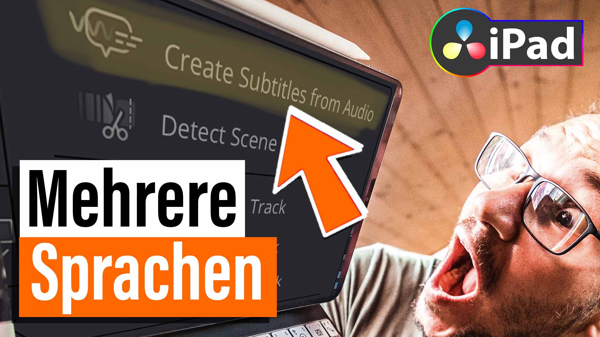 Untertitel auf Deutsch in DaVinci Resolve iPad