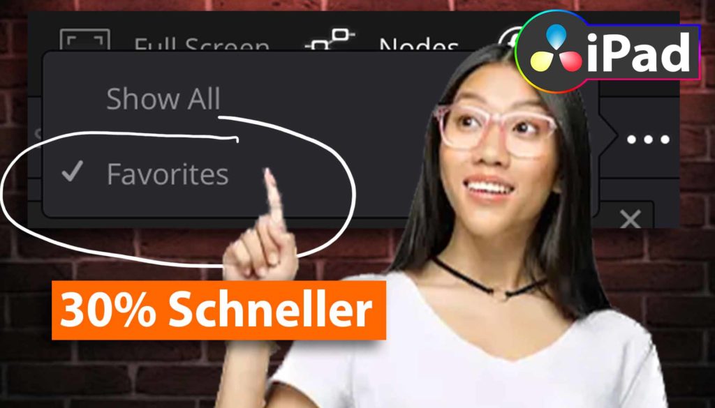 So fügst du Farbeffekte zu Favoriten hinzu | DaVinci Resolve iPad