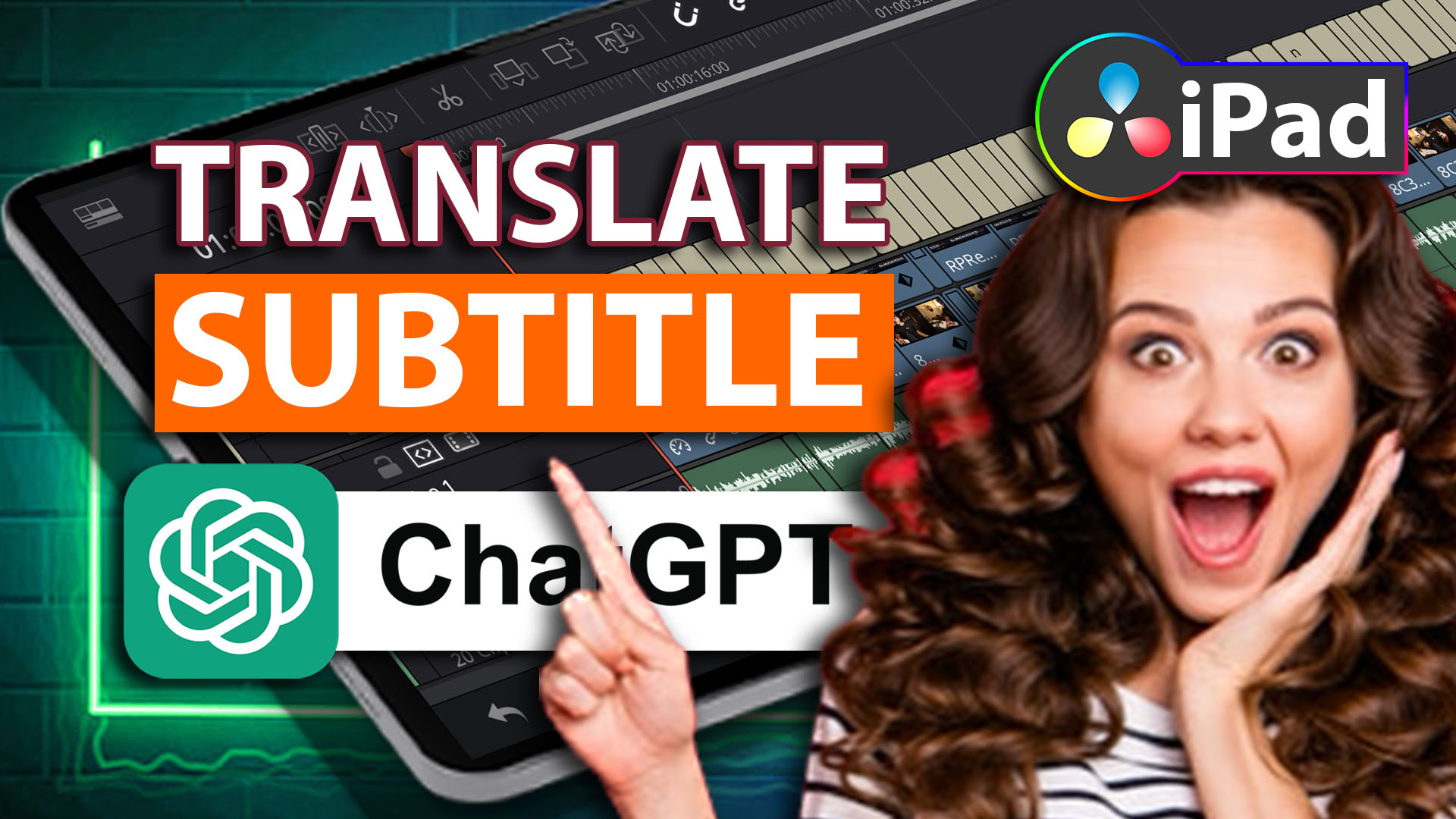 Übersetze Untertitel mit ChatGPT in DaVinci Resolve iPad