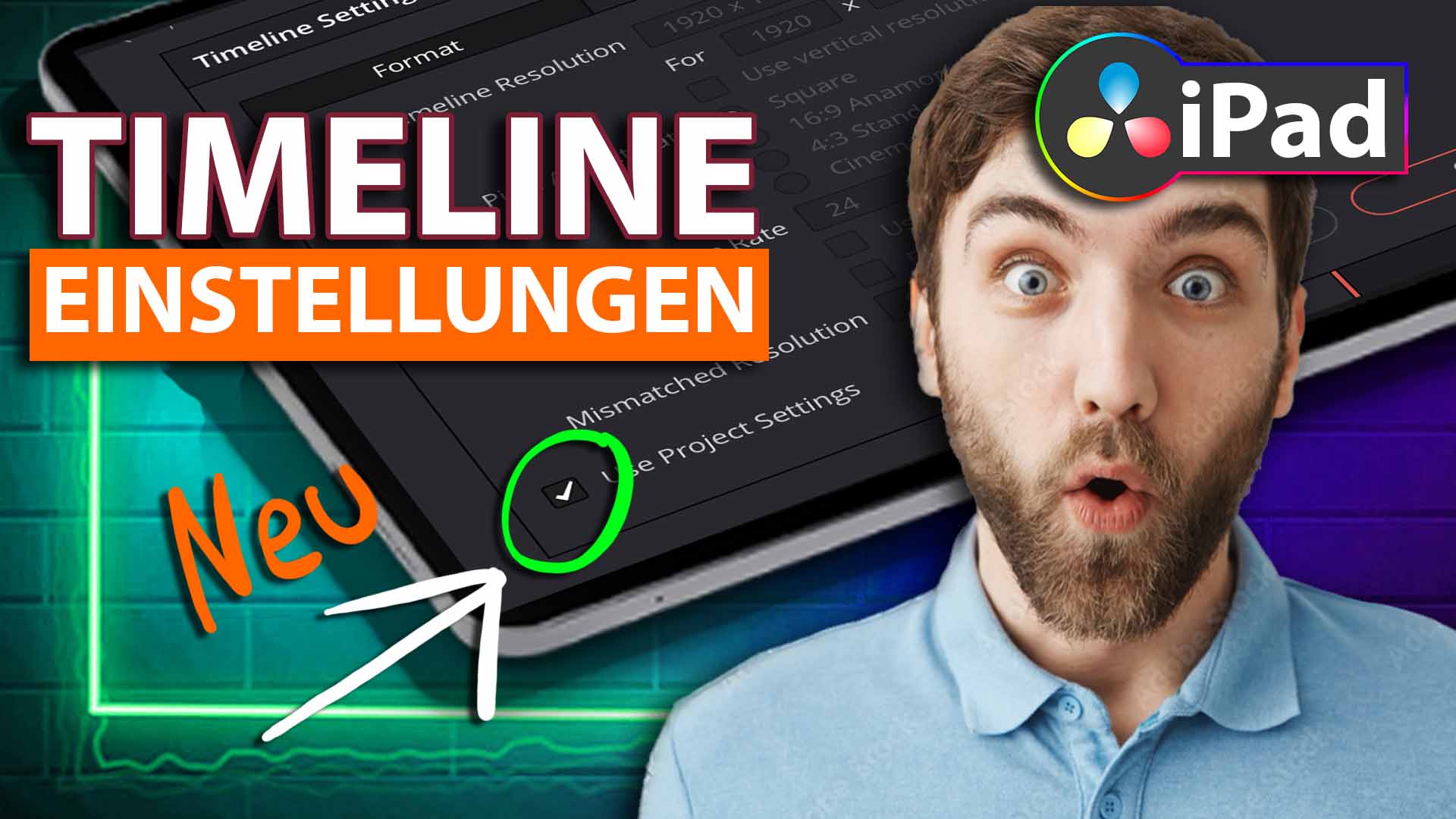 DaVinci Resolve iPad TIMELINE Einstellung die du kennen musst!