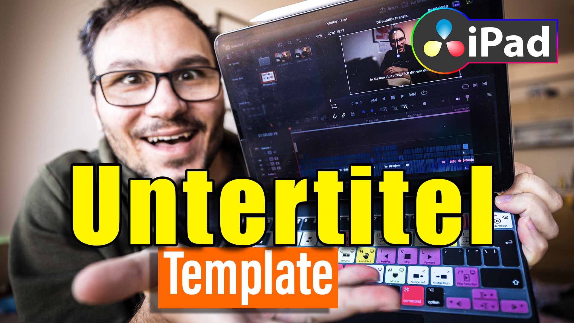 Untertitel (CAPTIONS) Anpassen + Template erstellen (DaVinci Resolve iPad)