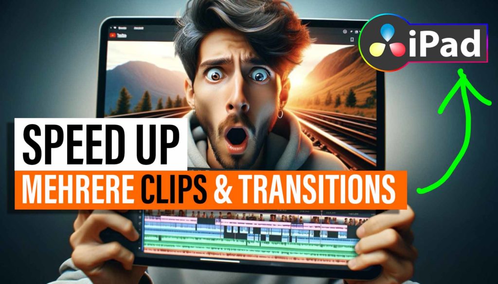 Geschwindigkeit von mehreren Clips & Transitions gleichzeitig verändern (DVR iPad)