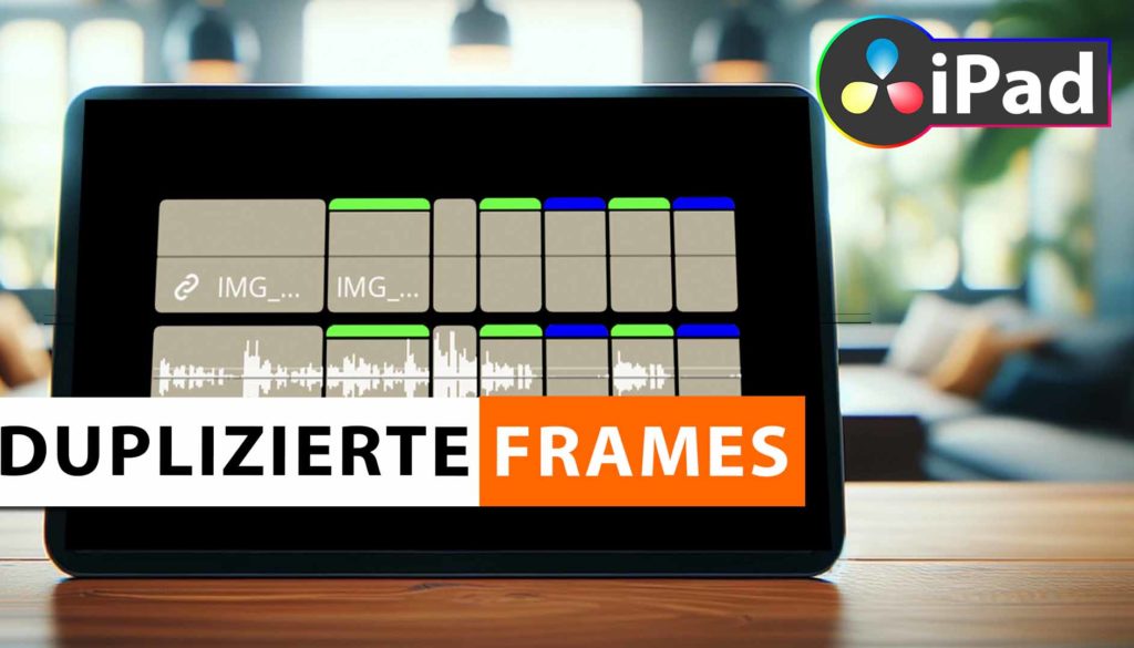 Duplizierte Frames Anzeigen in DaVinci Resolve iPad
