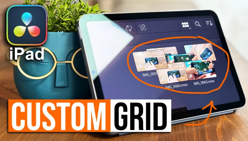 Schluss mit Chaos! Nutzte Custom Grid in DaVinci Resolve iPad!