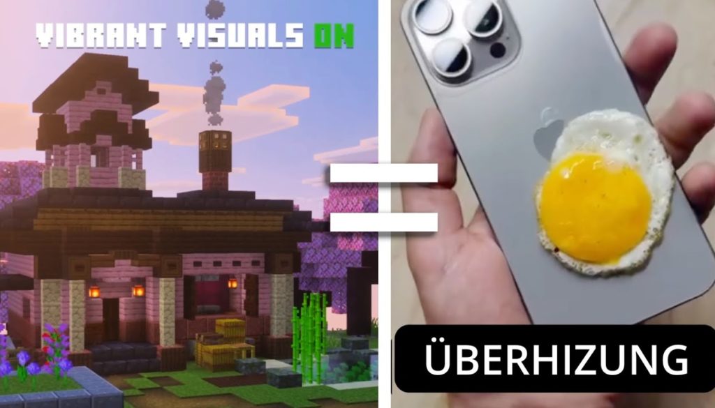 iPhone und iPad werden HEISS bei Minecraft? – Schalte DIESE Einstellung aus!