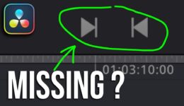 IN & OUT Buttons sind weg ??? (DaVinci Resolve)