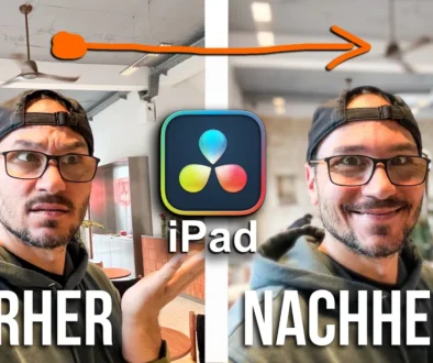 Hintergrund unscharf machen in DaVinci Resolve iPad