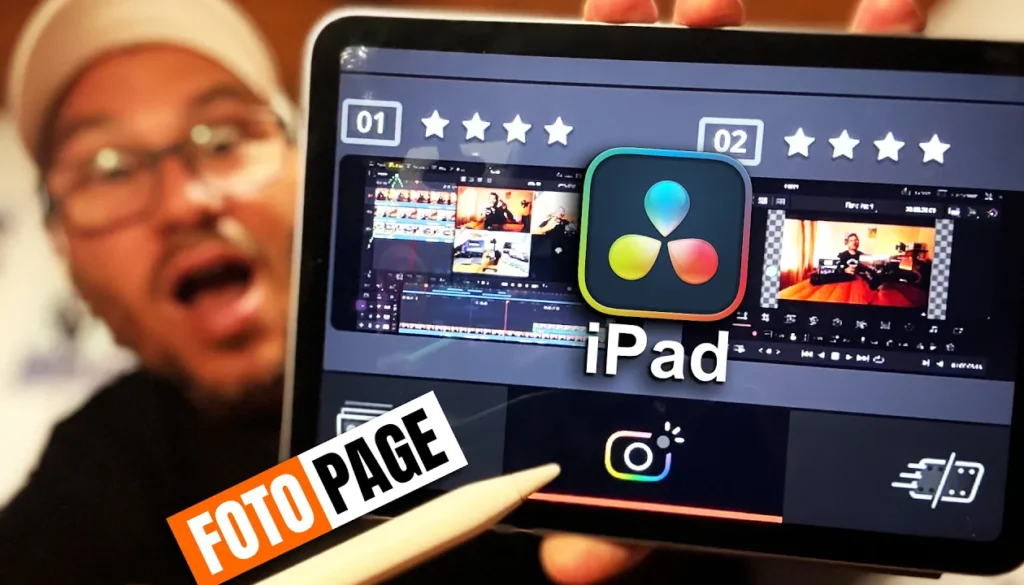 Foto Page FREISCHALTEN in DaVinci Resolve für iPad