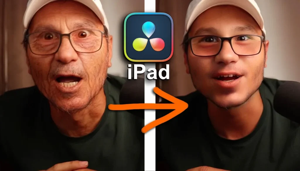 Gesicht mit KI altern oder verjüngen in DVR iPad
